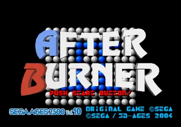 Sega Ages 2500 Series Vol. 10 - After Burner II (Japan) screen shot title